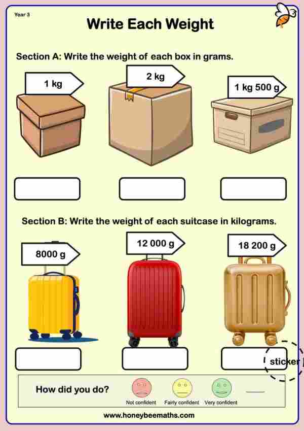 Write Each Weight
